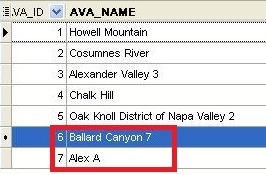 Initial data in primary table