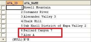 Initial data in secondary table